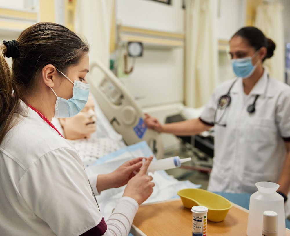 Nursing students in classroom