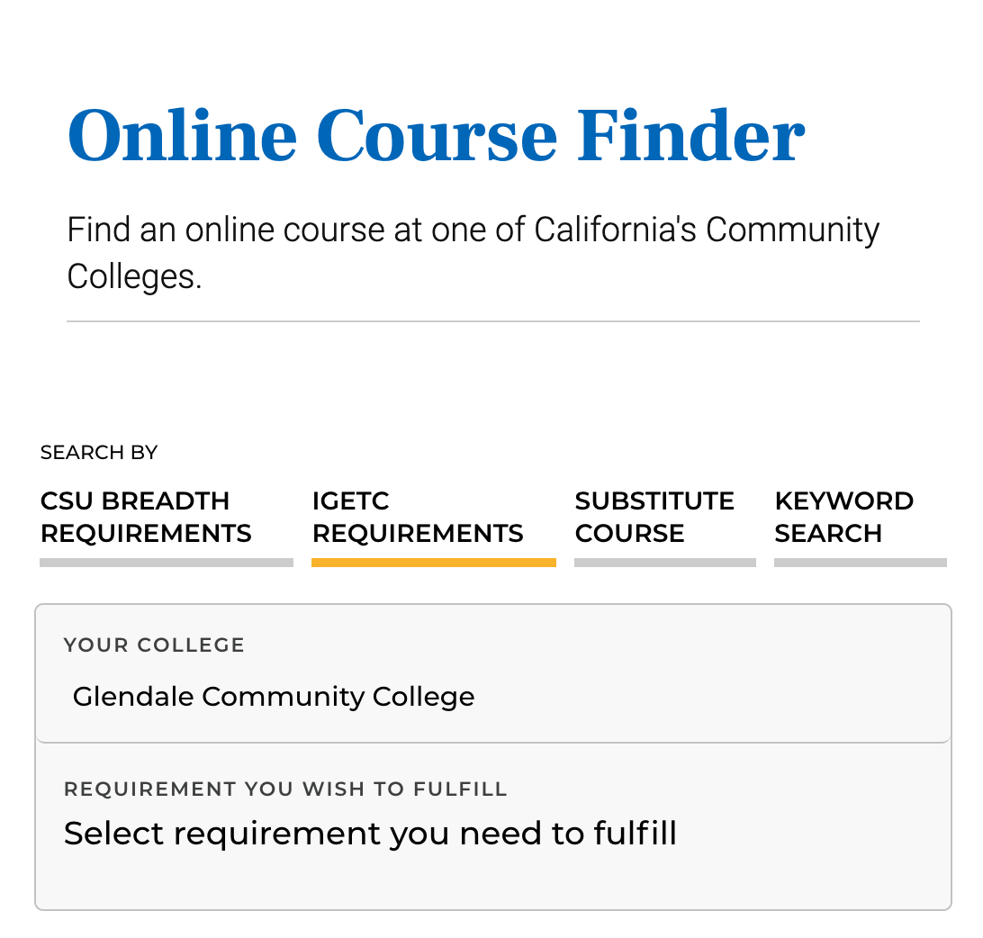 Finish Faster Online Course Finder Image