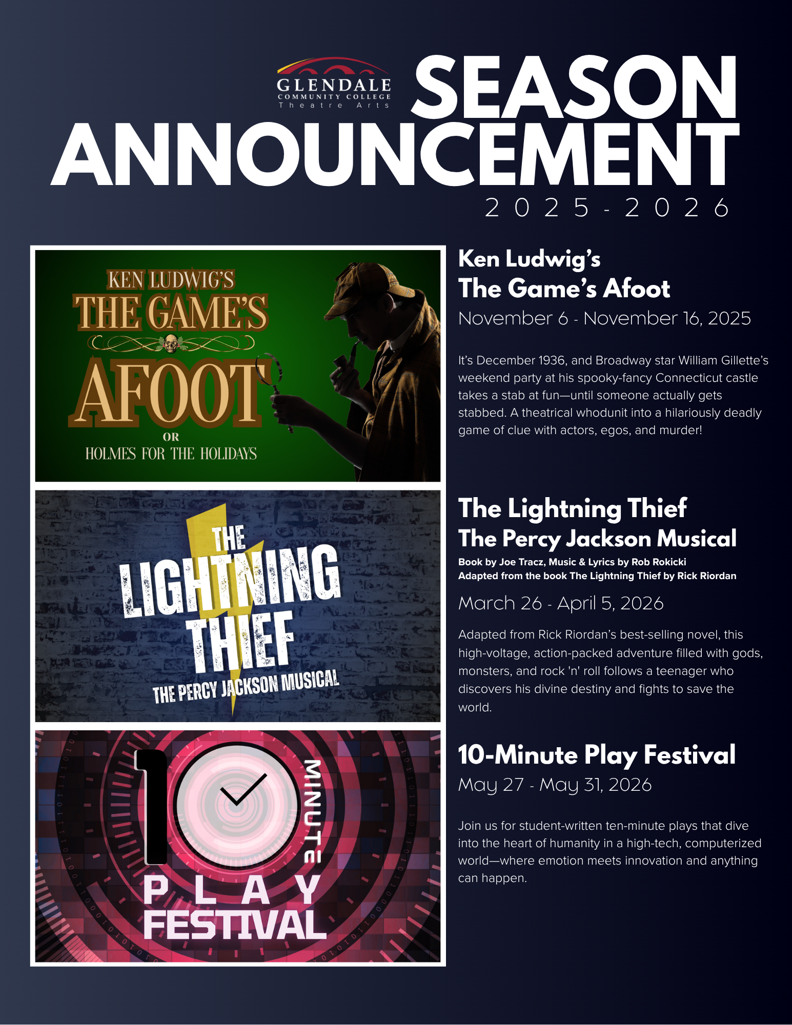 2025-2026 season announcement