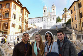 Students from the Italy Study Abroad program