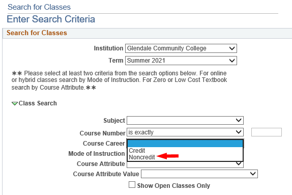 Online schedule search box